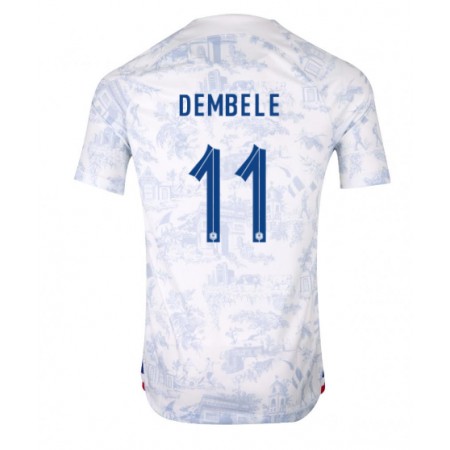 Frankrijk Ousmane Dembele 11 Uitshirt WK voetbal 2022